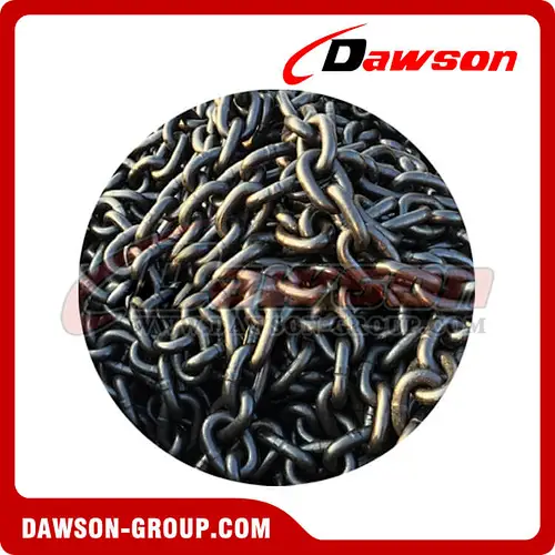 Alloy Steel Black Painted Grade 80 Short Fishing Link Chain / G80 Fishing Chain