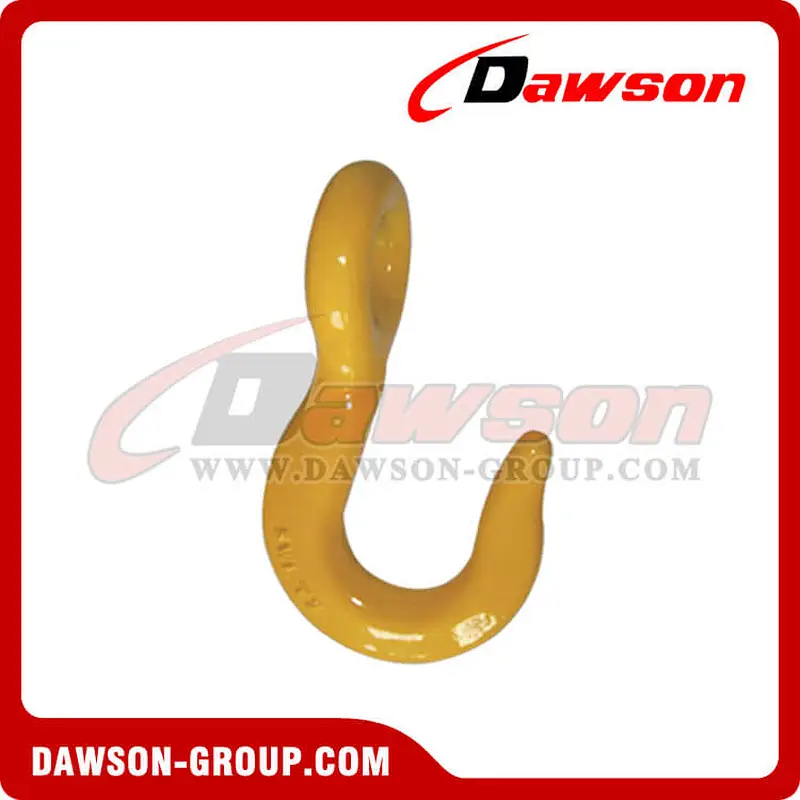 DS280 G80 Round Carbon Steel Reverse Eye Hook for Lashing and Pulling