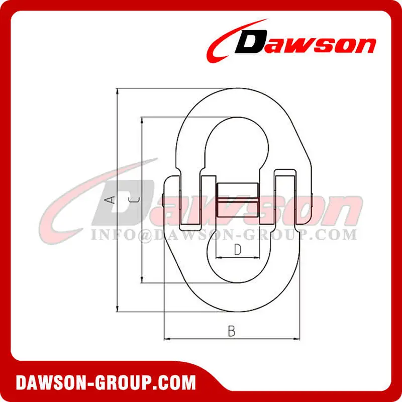 DS152 G80 / Grade 80 Connecting Link for Web Sling