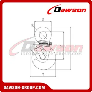 DS549 G80 Special Type Crook Hook With Safety Pin