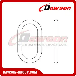 Grade 80 Alloy Lashing Chain / G80 Welded Long Link Chain for Cargo Lashing