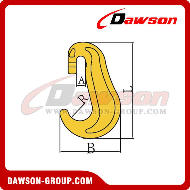 DS071 G80 Lashing Type C Hook with Split Pin(Bolt) for Lashing Chain