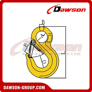 DS013 G80 Eye Sling Hook with Cast Latch for Chain Slings