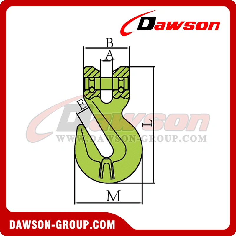 DS1009 G100 Clevis Shortening Cradle Grab Hook with Wings