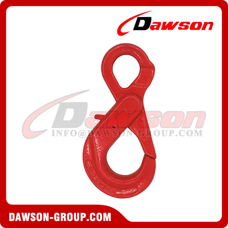 DS289 G80 Italy Type Eye Self-locking Hook for Crane Lifting Chain Slings