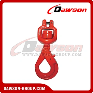 DS007 G80 / Grade 80 Clevis Swivel Self-Locking Hook with Bearing for Crane Lifting Chain Slings