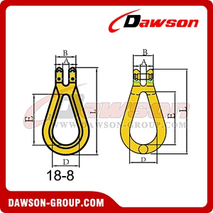 DS270 G80 Clevis Pear Link, Clevis Omega Link for Lifting Chain Slings