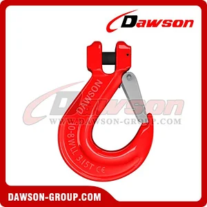 DS012 G80 Clevis Sling Hook with Cast Latch for Crane Lifting Chain Slings