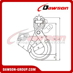 DS078 G80 Special Clevis Self-locking Hook for G80 Chains