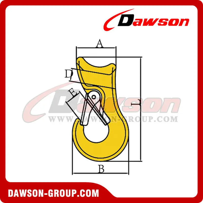 DS072 G80 Sliding Eye Choker Hook for Lifting Chain Slings