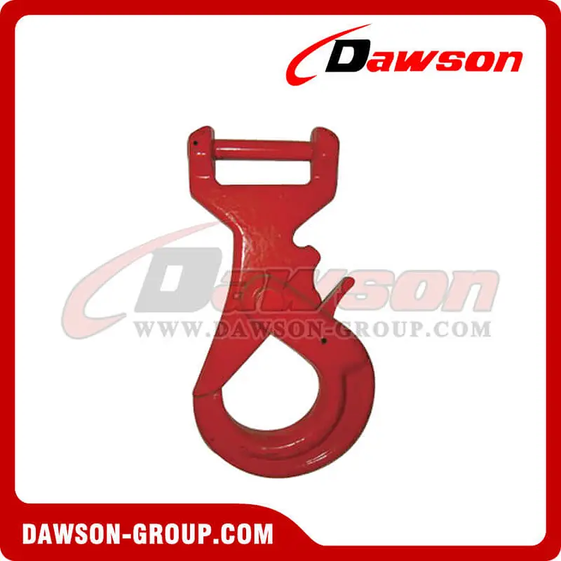 DS236 G80 Long Body Clevis Self-locking Hook for Web Sling