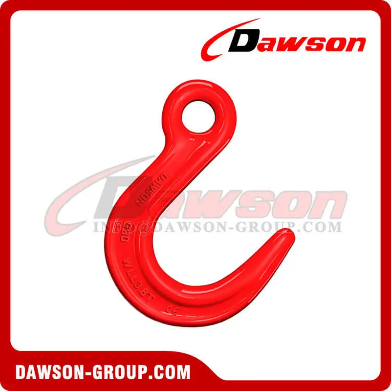 DS220 G80 Alloy Eye Hook, Large Throat Opening Hooks for General Hoist