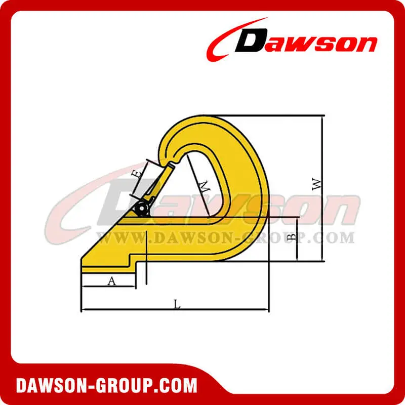 DS628 G80 Heavy Duty Weld on Hook / Lifting Point