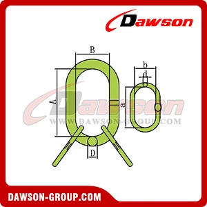 DS1012 G100 Master Link Assembly With Flat for Wire Rope Lifting Slings