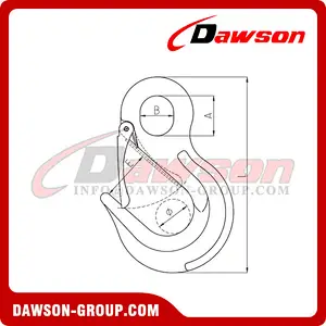 DS631 G80 Eye Sling Hook WLL 6T