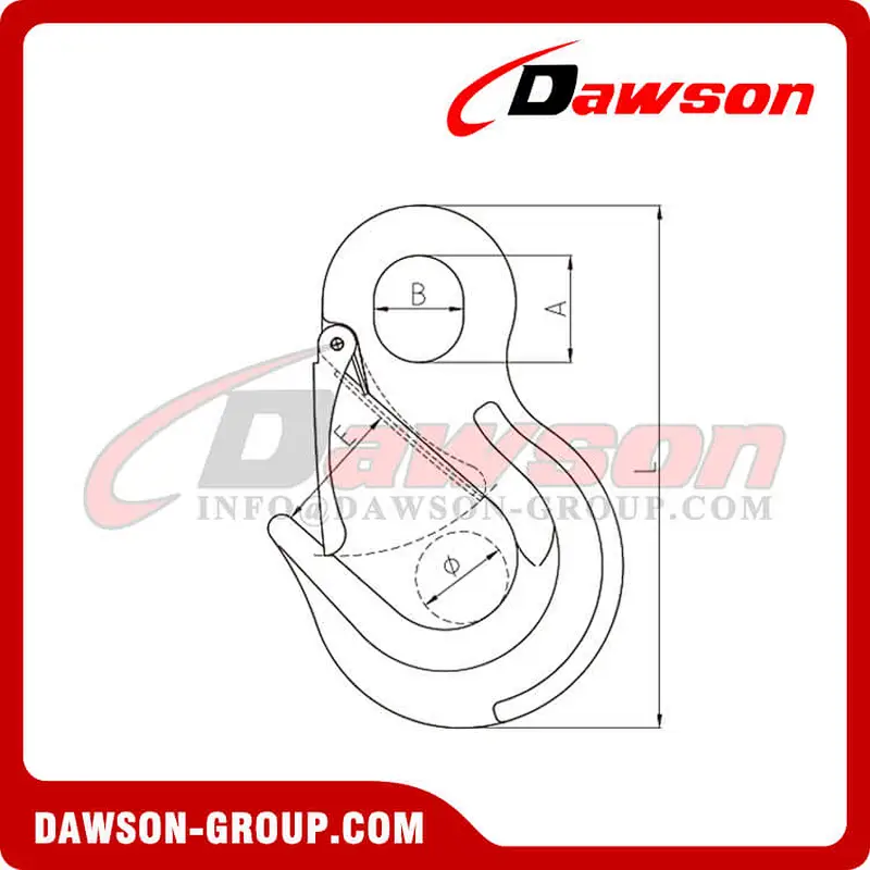 DS631 G80 Eye Sling Hook WLL 6T