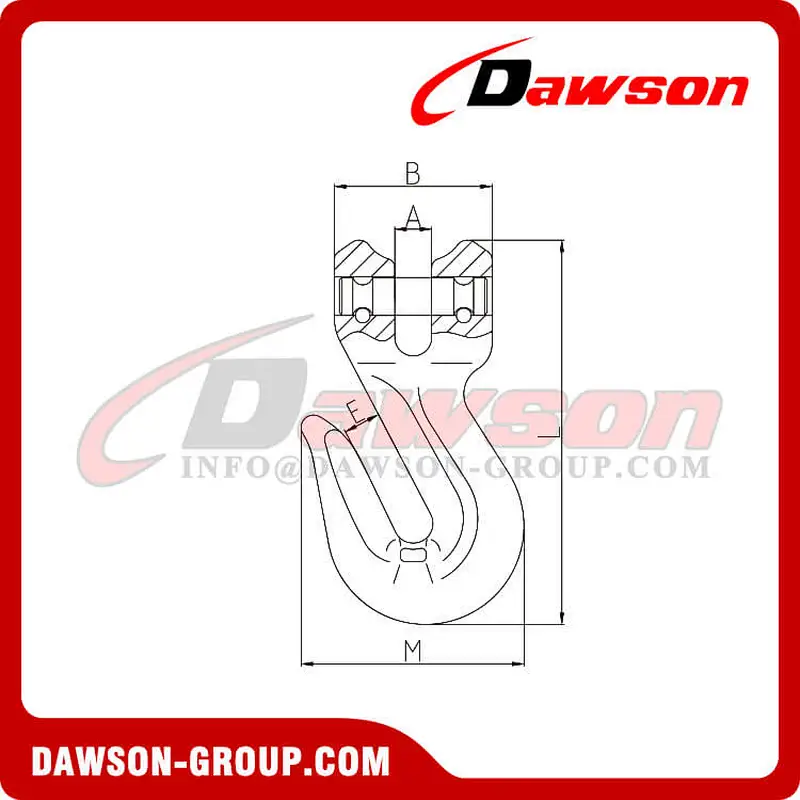 DS338 G80 Clevis Shortening Cradle Grab Hook with Wings for Adjust Chain Slings