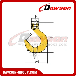 DS237 G80 Clevis Foundry Hook for Lifting Chain Slings