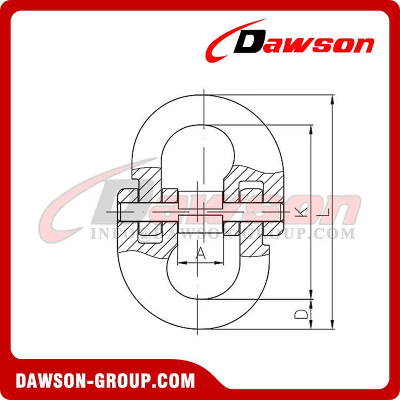 DS387 G80 / Grade 80 Connecting Link WLL 2T
