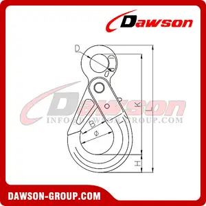 DS336 G80 Eye Self-locking Hook for EN818-2 ChainDS336 G80 Eye Self-locking Hook for EN818-2 Chain