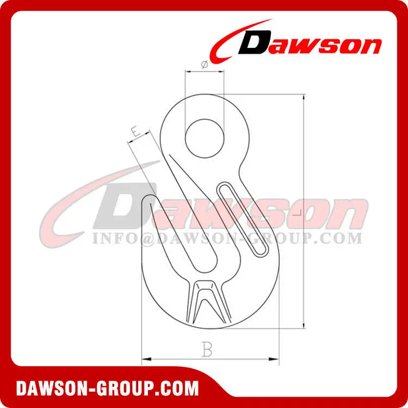 DS065 G80 Italian Type Eye Shortening Grab Hook