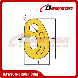 DS023 G80 Alloy Steel Forged G Hook for Fishing and Overseas Rigging