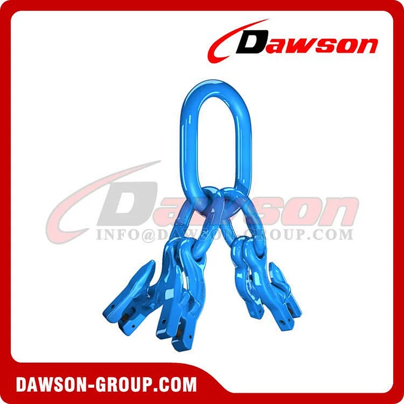 DS1068 G100 Master Link Assembly + G100 Eye Grab Hook with Clevis Attachment for Adjust Chain Length × 4