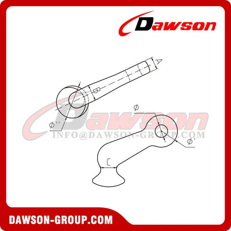 DS886 G80 Eye Elephant Foot Suitable for G80 Lashing Chain