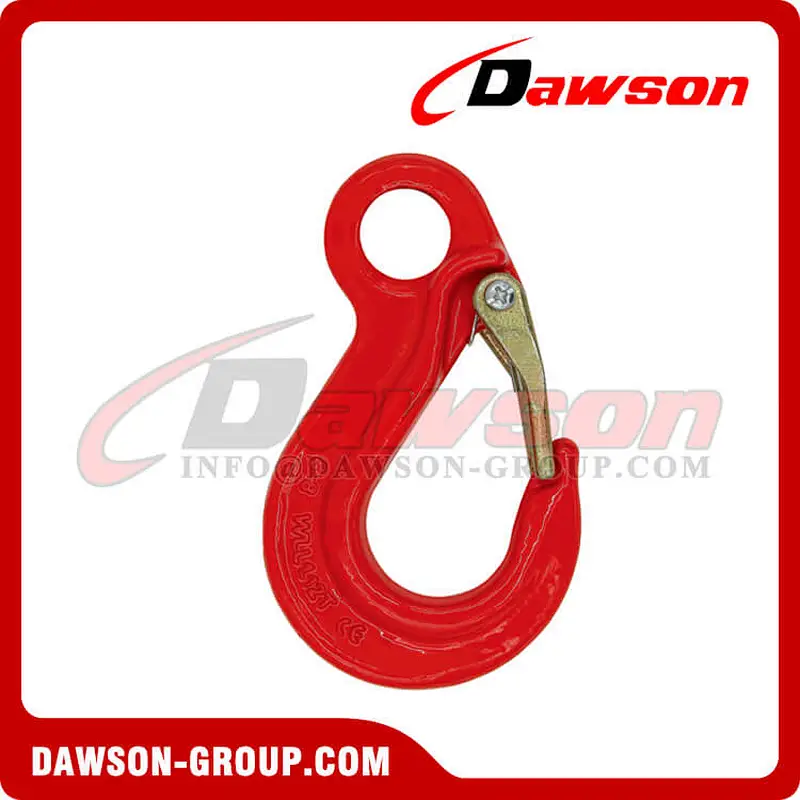DS332 G80 Eye Sling Hook with Latch for Lifting Chain Slings