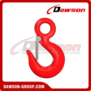 DS039 G80 Eye Sling Hook with Latch for Lifting Chain