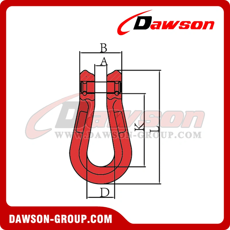 DS005 G80 Long Shape Omega Link for Crane Lifting Chain Slings