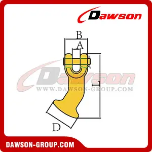 DS070 G80 Clevis Elephant Foot for G80 Lashing Chain