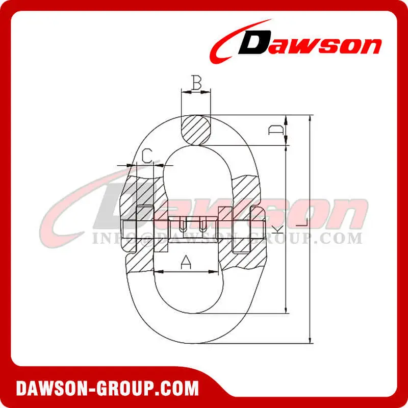 DS345 G80 Germanic Type Connecting Link for G80 Chain