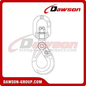 DS767 G80 / Grade 80 European Type Swivel Self-Locking Hook
