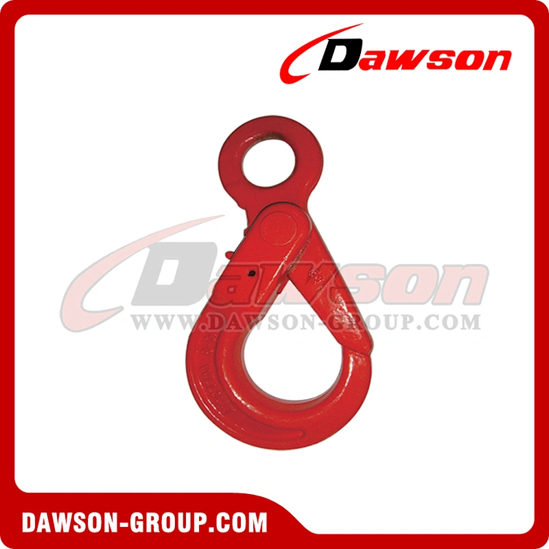 DS081 G80 European Type Eye Selflock Hook for Crane Lifting Chain Slings