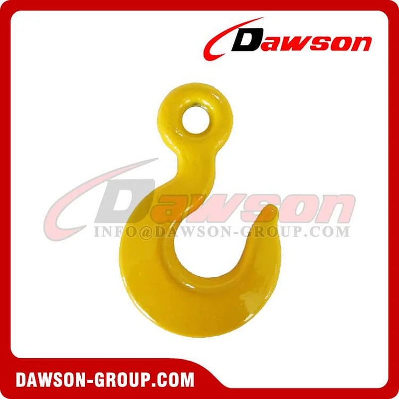 DS368 G80 Eye Hoist Hook with Large Opening for Lifting Chain Slings