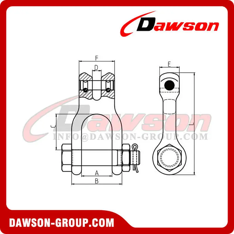 DS869 Forged Super Alloy Steel Double Clevis Link