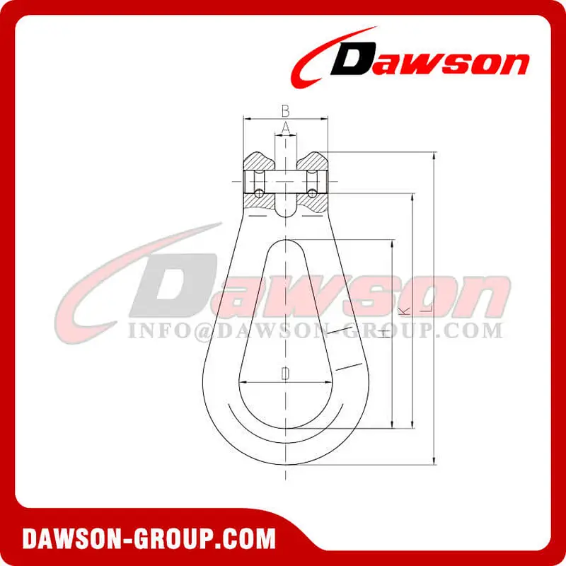 DS241 G80 Clevis Link, Clevis Omega Link for Lifting Chain Slings