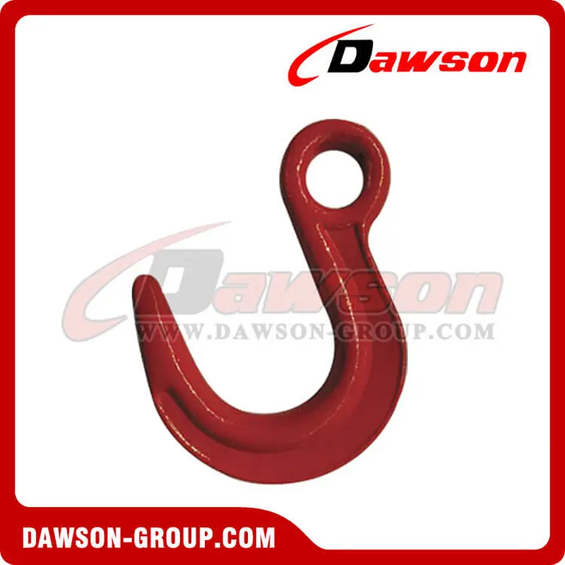 DS220 G80 Alloy Eye Hook, Large Throat Opening Hooks for General Hoist