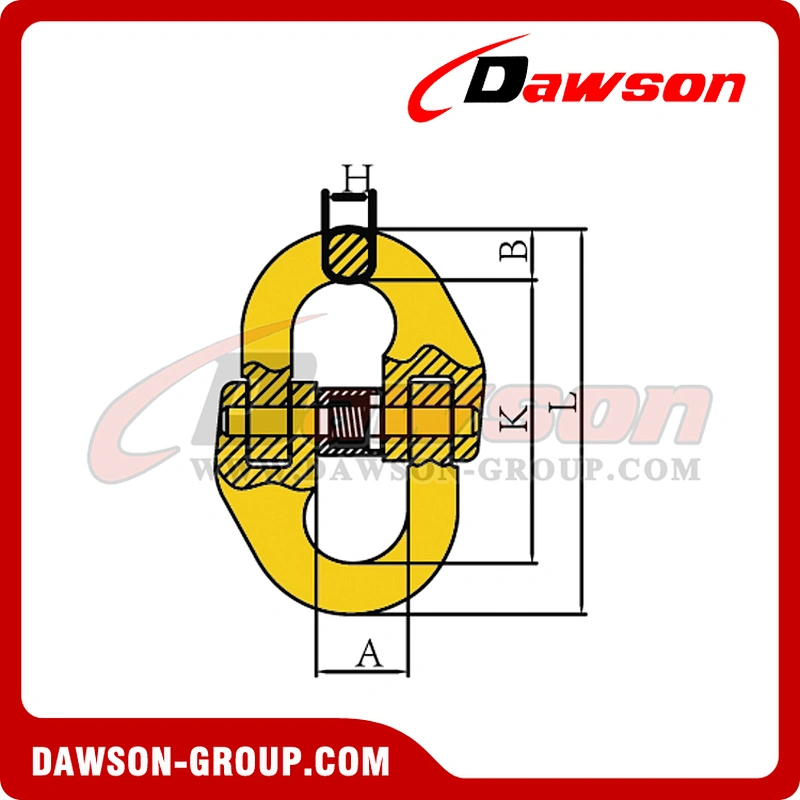 DS074 G80 European Type Connecting Link for Lifting Chain Slings