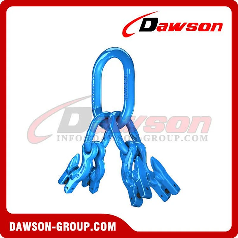 DS1068 G100 Master Link Assembly + G100 Eye Grab Hook with Clevis Attachment for Adjust Chain Length × 4
