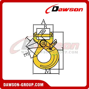 DS089 G80 Short Clevis Selflock Belt Hook for Web Sling