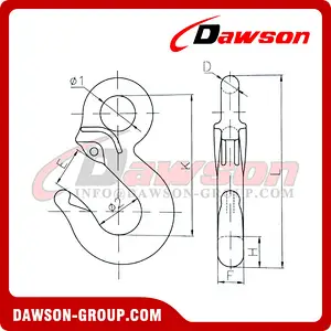 DS218 G80 Eye Sling Hook for Chain Slings