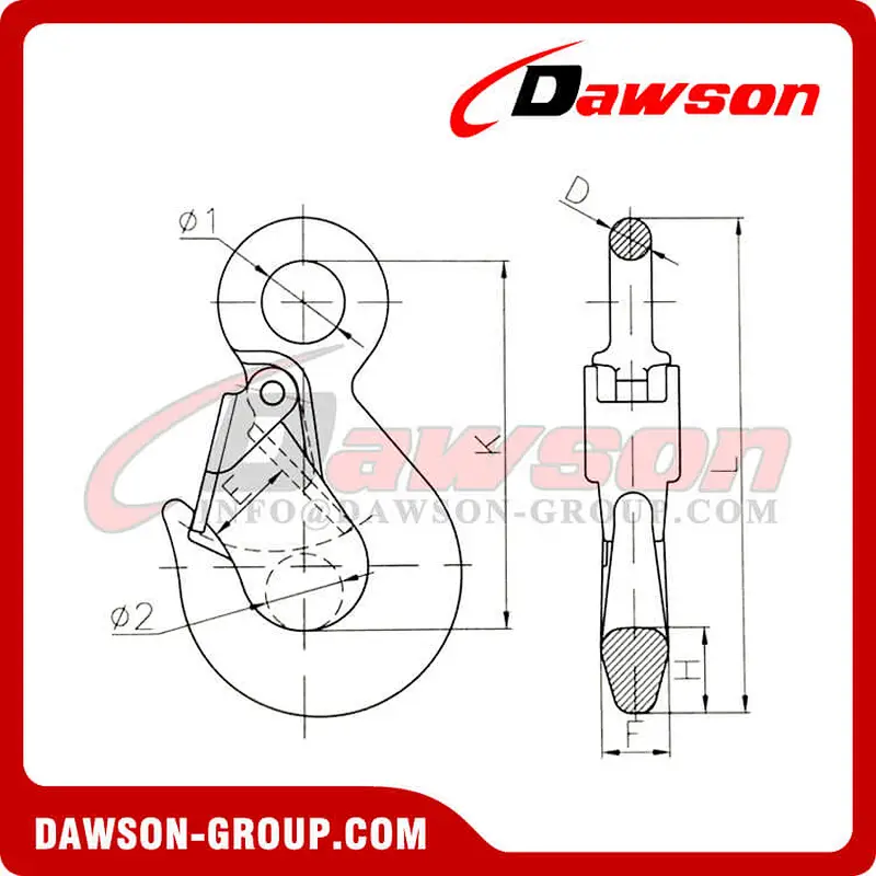 DS219 G80 Eye Sling Hook for Lifting