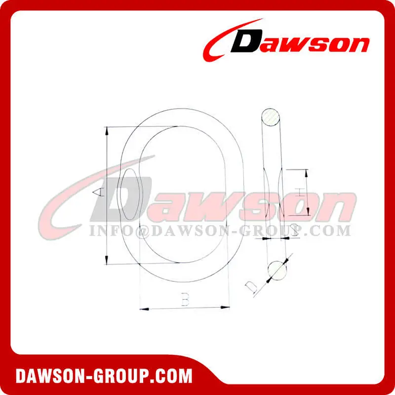 DS1014 G100 Forged Oversized Master Link for Lifting Chain Slings