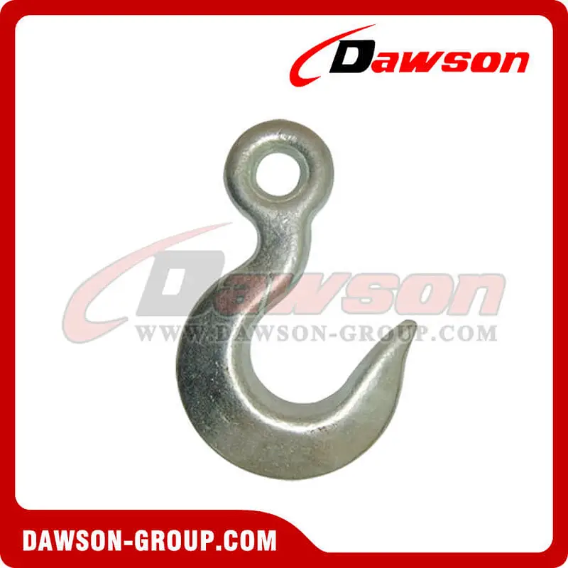 DS368 G80 Eye Hoist Hook with Large Opening for Lifting Chain Slings