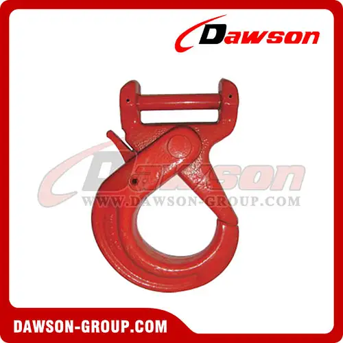 G80 Forged Steel Short Clevis Self-locking Hook For Web Sling