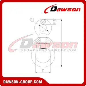 DS029 G80 G401 Forged Carbon Steel Chain Swivel