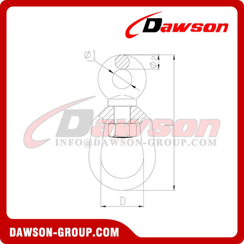 DS029 G80 G401 Forged Carbon Steel Chain Swivel