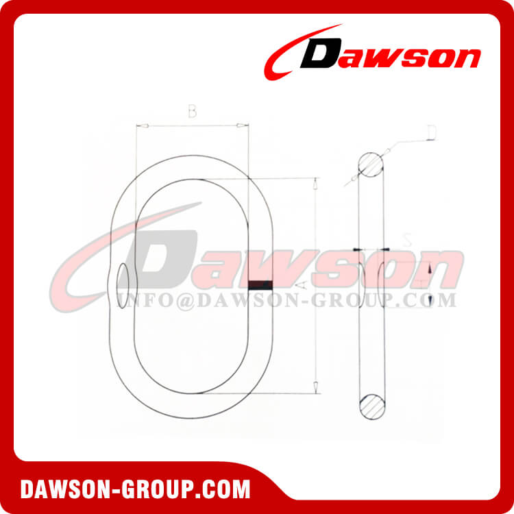 DS487 G80 Forged European Type Master Link for Chain Lifting Slings Wire Rope Lifting Slings - Dawson Group Ltd. - China Manufacturer, Factory